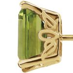 14K Yellow Natural Peridot Earrings - 61744