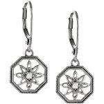 14K White .04 CTW Natural Diamond Filigree Earrings - 67999