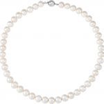 Sterling Silver Cultured White Freshwater Pearl 18" Necklace - 66659