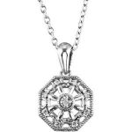 Sterling Silver .04 CTW Natural Diamond 18" Necklace - 67996