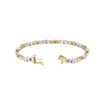 14K Yellow/White 1 3/4 CTW Diamond Line 7" Bracelet - 61720