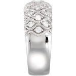 14K White 1/2 CTW Natural Diamond Ring - 68387