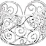 Sterling Silver 3/8 CTW Natural Diamond Cuff Bracelet - 67346