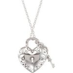 Sterling Silver 1/6 CTW Natural Diamond Heart 18" Necklace - 68664