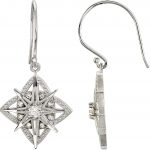 Sterling Silver 1/3 CTW Natural Diamond Vintage-Inspired Earrings - 85377