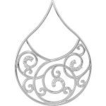 Sterling Silver 1/6 CTW Natural Diamond Scroll Pendant - 68735