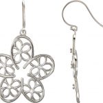 Sterling Silver 1/6 CTW Natural Diamond Flower Earrings - 85403