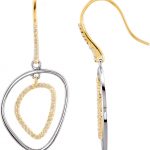 14K Yellow & Sterling Silver 3/8 CTW Natural Diamond Earrings - 85309