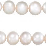 Sterling Silver Cultured White Freshwater Pearl 18" Necklace - 66659