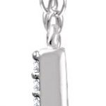 14K White 1/6 CTW Natural Diamond V 18" Necklace - 651756