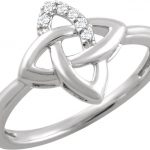 Sterling Silver .06 CTW Natural Diamond Ring - 651779