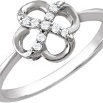 Sterling Silver .08 CTW Natural Diamond Ring - 651782