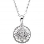 Sterling Silver .05 CTW Natural Diamond 18" Necklace - 67992