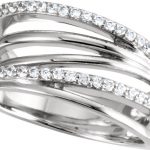 14K White 3/8 CTW Natural Diamond Ring - 67405