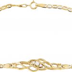 14K Yellow 1/8 CTW Natural Diamond 7 1/2" Bracelet - 60944