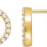 14K Yellow 1/5 CTW Natural Diamond Circle Earrings - 651755