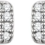 14K White 1/5 CTW Natural Diamond Cluster Earrings - 651834