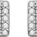 14K White 1/5 CTW Natural Diamond Cluster Earrings - 651837