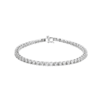 Platinum 4 1/2 CTW Natural Diamond Line 7 1/4" Bracelet - 67520