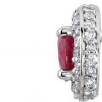 Platinum Natural Ruby & 1/3 CTW Natural Diamond Earrings - 68602