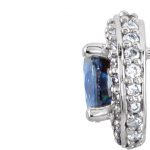 Platinum Natural Blue Sapphire & 1/3 CTW Natural Diamond Earrings - 68602