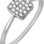 14K White 1/6 CTW Natural Diamond Cluster Ring - 651836