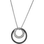 14K White Black Rhodium Plated 1/6 CTW Diamond 18" Necklace - 68766