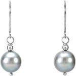 Sterling Silver Cultured Gray Freshwater Pearl Earrings - 69336