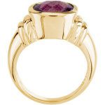 14K Yellow Natural Amethyst Ring - 67696