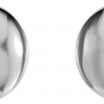 Platinum .03 CTW Natural Diamond Domed Earrings - 86237