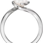 Sterling Silver Cultured White Freshwater Pearl Ring - 6481