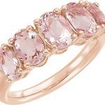 14K Rose Natural Pink Morganite Ring - 652022