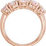 14K Rose Natural Pink Morganite Ring - 652022