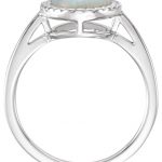 Platinum Natural Opal Ring - 71804