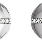 Platinum .04 CTW Natural Diamond Circle Earrings - 86240