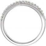 Platinum 1/5 CTW Natural Diamond Criss-Cross Ring - 122773