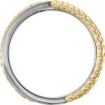 14K Yellow/White 1/5 CTW Natural Diamond Criss-Cross Rope Ring - 122753