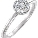 Platinum 1/4 CTW Natural Diamond Stackable Ring - 122810