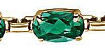 14K Yellow Lab-Grown Emerald 7.25" Bracelet - 651539