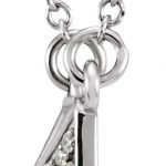 Platinum .05 CTW Natural Diamond 16.5" Necklace - 86198