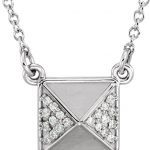 Platinum .05 CTW Natural Diamond 16.5" Necklace - 86198