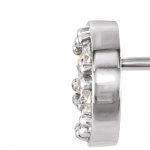 Platinum 3/8 CTW Natural Diamond Cluster Earrings - 86289