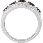 14K White Black Rhodium-Plated 3/4 CTW Black & White Natural Diamond Ring - 69499