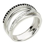 Sterling Silver Natural Black Spinel & 1/4 CTW Natural Diamond Ring - 67507