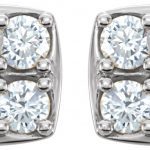 Platinum 1/2 CTW Natural Diamond Earrings - 86286