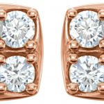 14K Rose 1/2 CTW Natural Diamond Earrings - 86286