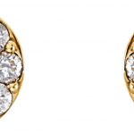 14K Yellow 3/8 CTW Natural Diamond Earrings - 86288