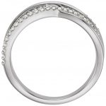 14K White 1/5 CTW Natural Diamond Criss-Cross Ring - 122775