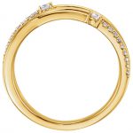 14K Yellow 1/4 CTW Natural Diamond Criss-Cross Ring - 122774