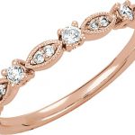 14K Rose 1/5 CTW Natural Diamond Stackable Ring - 68970